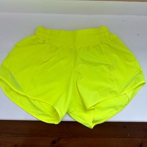 Neon 4” inseam lululemon shorts